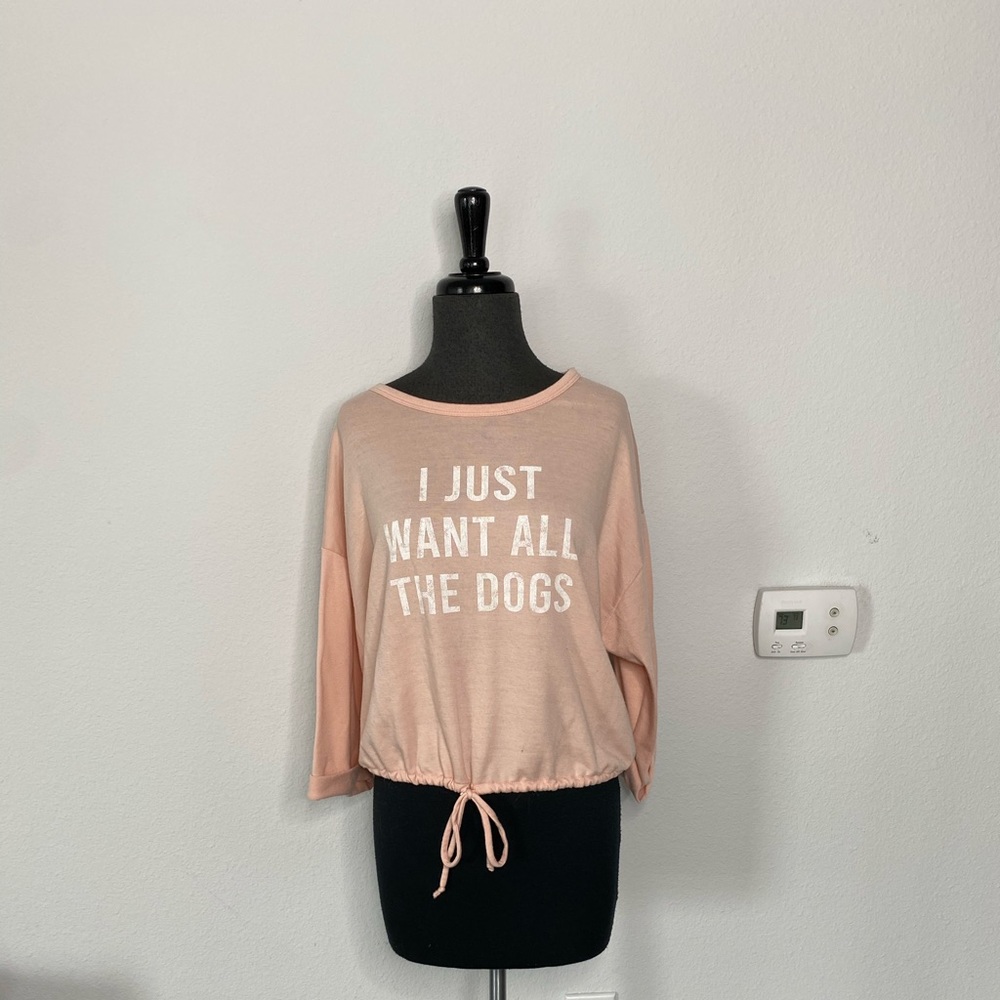 Cinch waist sweatshirt